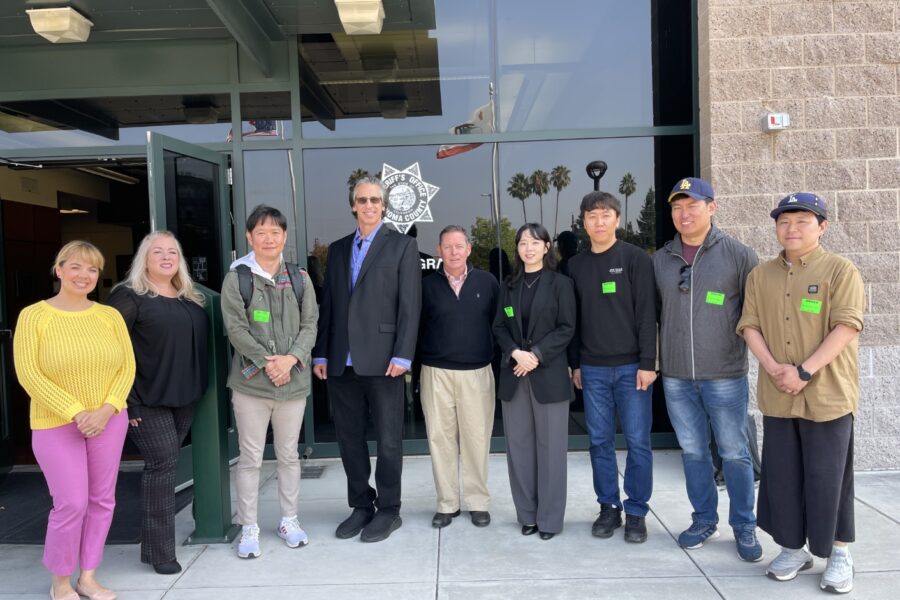 Michael Plaksin, AX VP of Sales & Marketing and Steve Monnier, AX VP of Sales, co-hosting the Korean Delegation at REDCOM Facilities in Sonoma County.